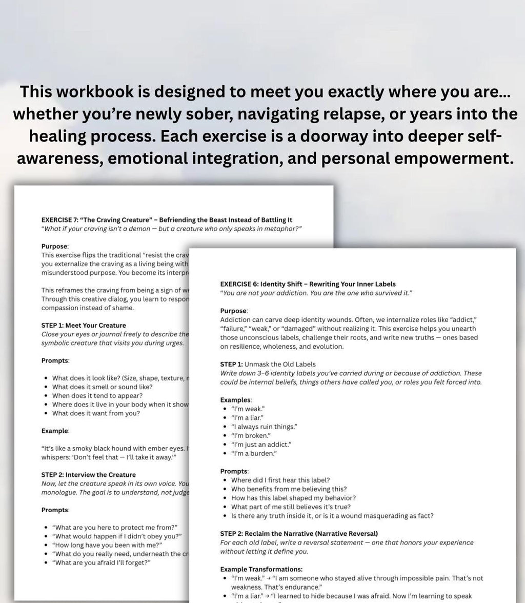 The Creative Recovery Workbook 10 Soulful Exercises to Support Addiction Healing Emotional & Spiritual Recovery