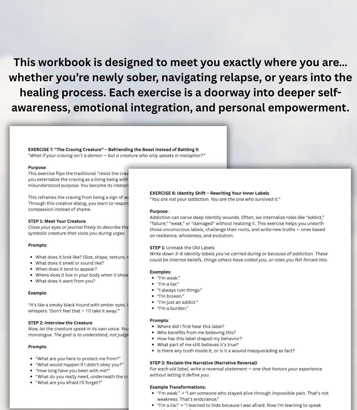 The Creative Recovery Workbook 10 Soulful Exercises to Support Addiction Healing Emotional & Spiritual Recovery