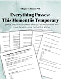 Everything Passes A Workbook for Navigating Difficult Emotions