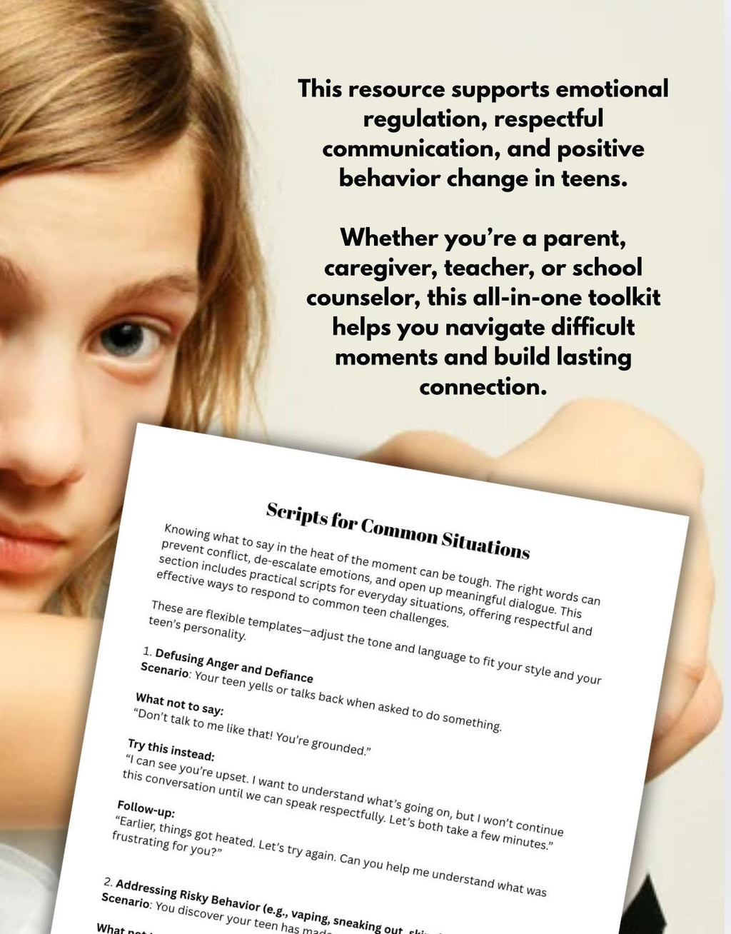 Teen Communication & Behavior Support Guide Toolkit for Parents Caregivers Educators Communication Challenges with Adolescents