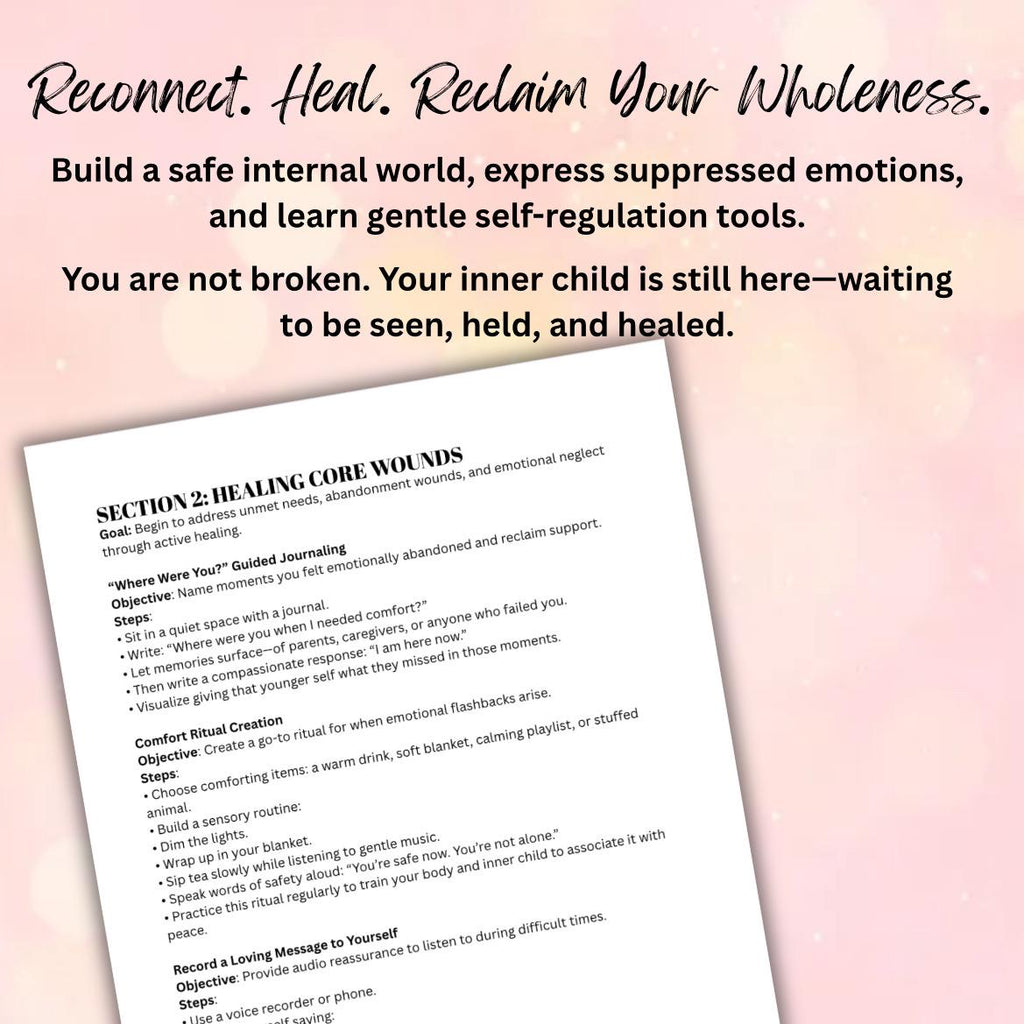 Inner Child Healing and Self-Reclamation Step-by-Step Coping Skills Guide Emotional Healing & Reconnection