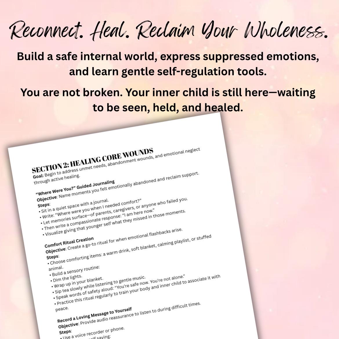 Inner Child Healing and Self-Reclamation Step-by-Step Coping Skills Guide Emotional Healing & Reconnection