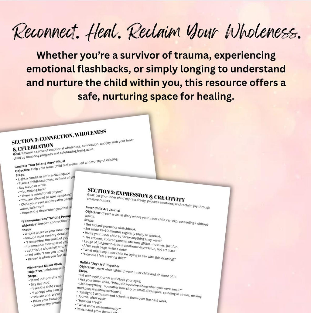 Inner Child Healing and Self-Reclamation Step-by-Step Coping Skills Guide Emotional Healing & Reconnection