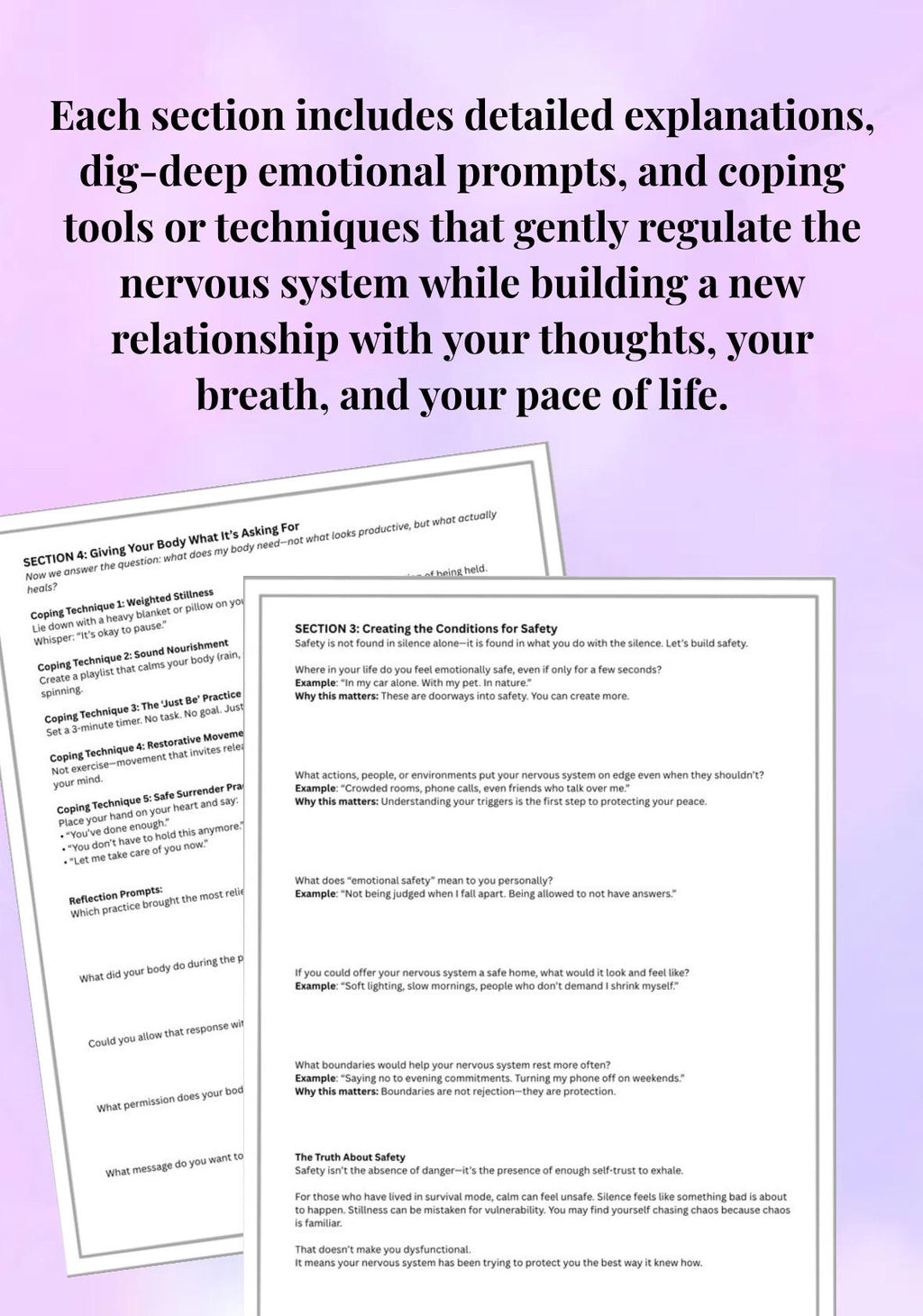 Resting Your Nervous System Recovery Companion Guided Workbook