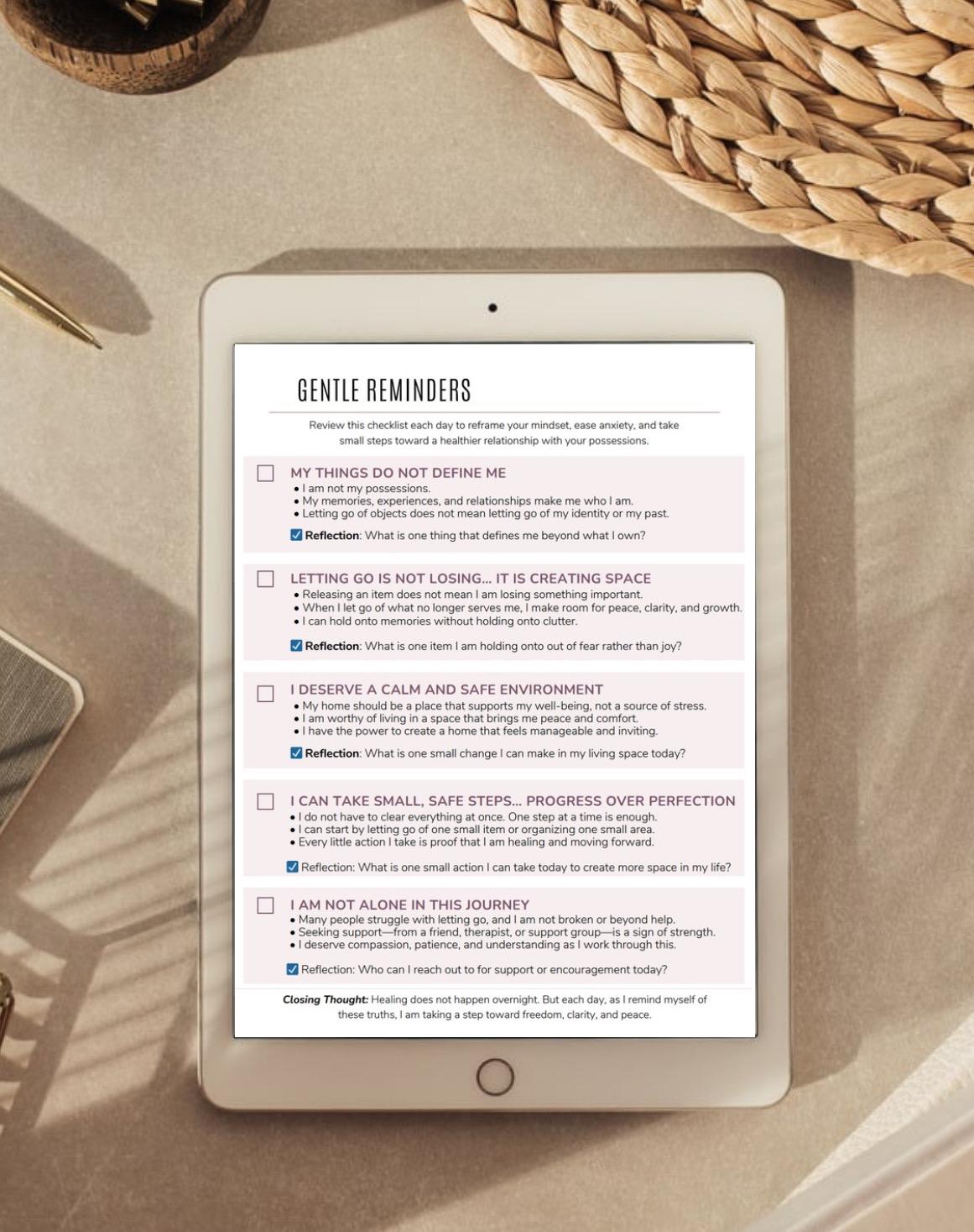 Hoarding Recovery Workbook Emotional Healing & Decluttering, Letting Go