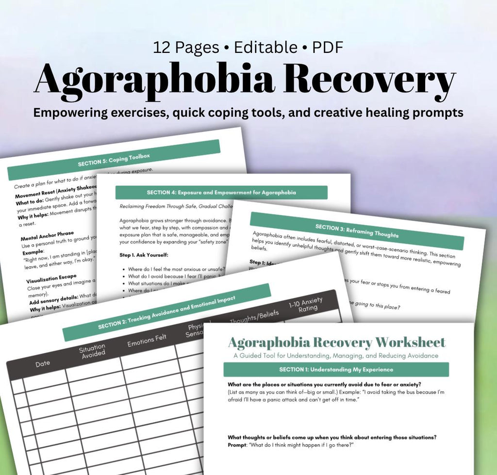 Agoraphobia Recovery Workbook: Trauma-Informed Therapy Tool (PDF)