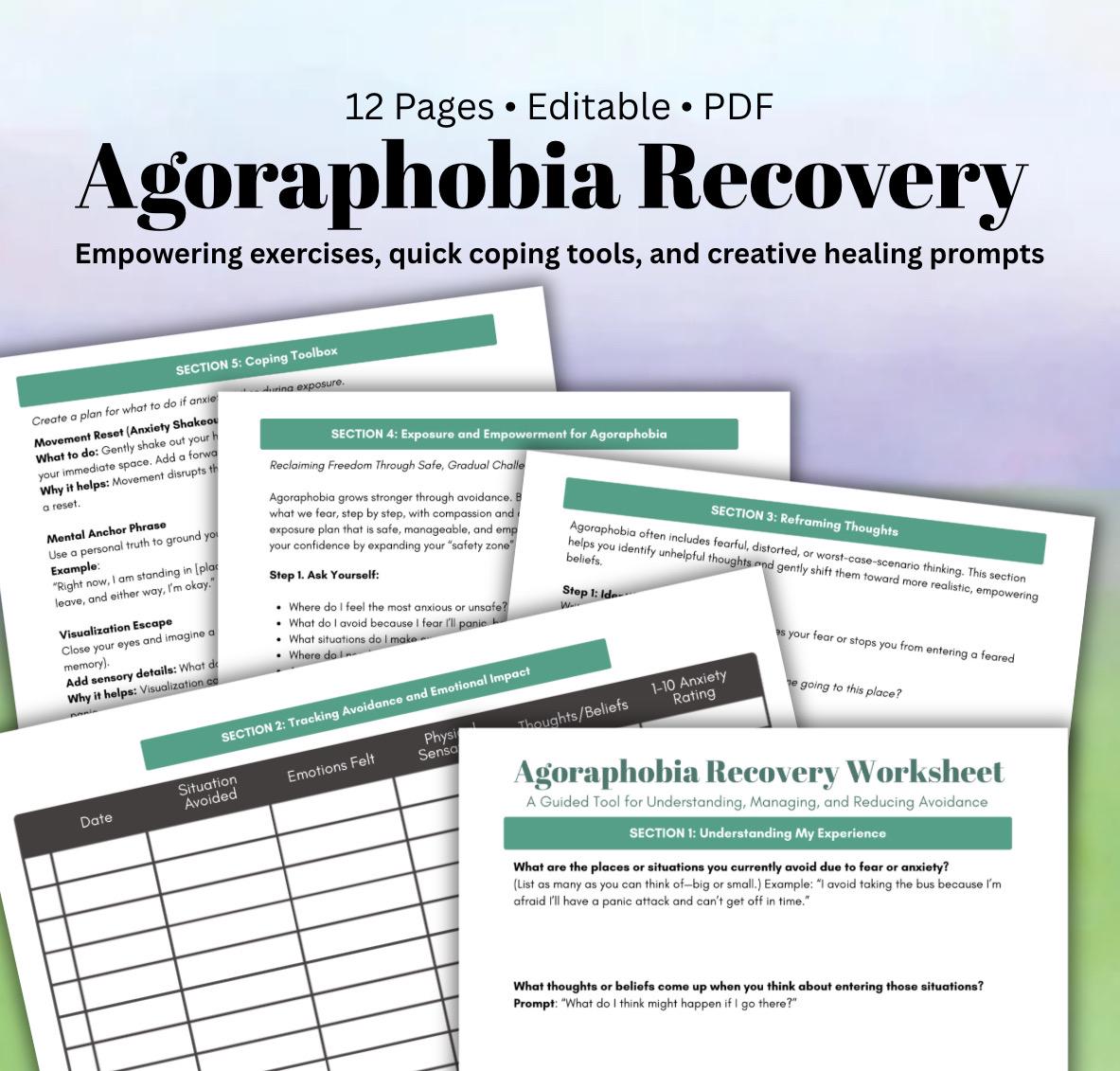 Agoraphobia Recovery Workbook: Trauma-Informed Therapy Tool (PDF)