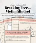 Victim Mindset Recovery Workbook: Inner Child Healing, Trauma Informed (PDF)