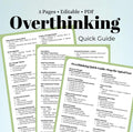 Overthinking Quick Guide: Anxiety & Calmness Toolkit (PDF)