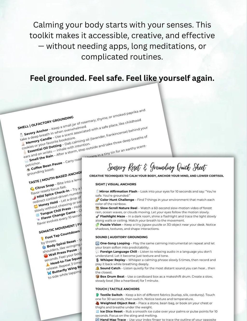 Stress Relief Grounding Toolkit: Cortisol Reset Exercises (PDF Download)