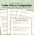 Anxiety Relief Worksheets Guided Prompts Creative Calm-Down Tools