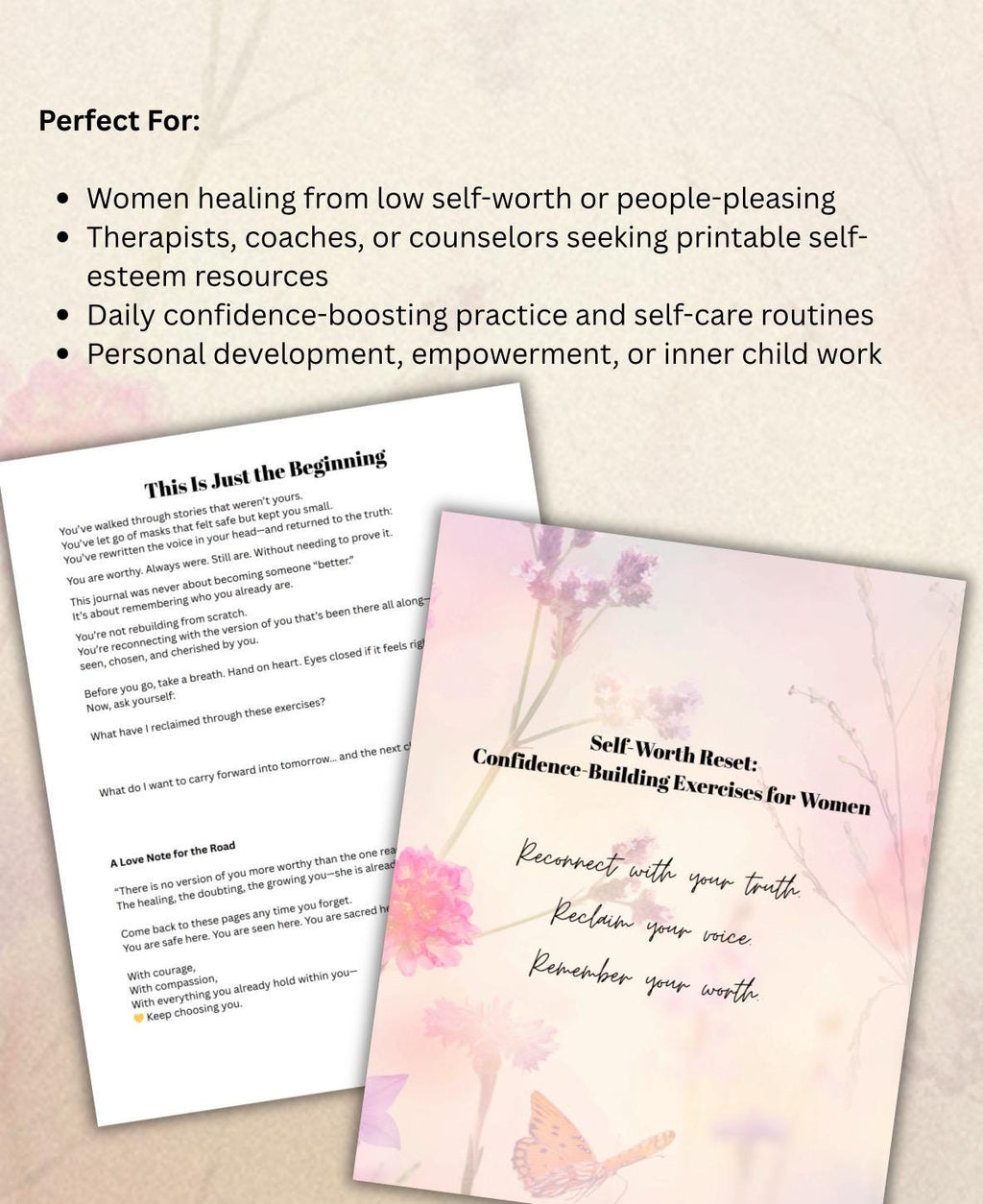 Self-Love Journal Prompts for Women: Confidence Inner Healing Build Self Esteem
