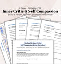 Self-Compassion Journal Prompts: Healing Inner Critic Worksheet (PDF Downloadable