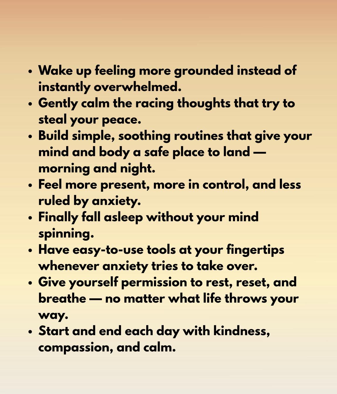 Morning & Night Anxiety Workbook: Mental Health Journal (PDF Downloadable, Editable, 5 Pages)
