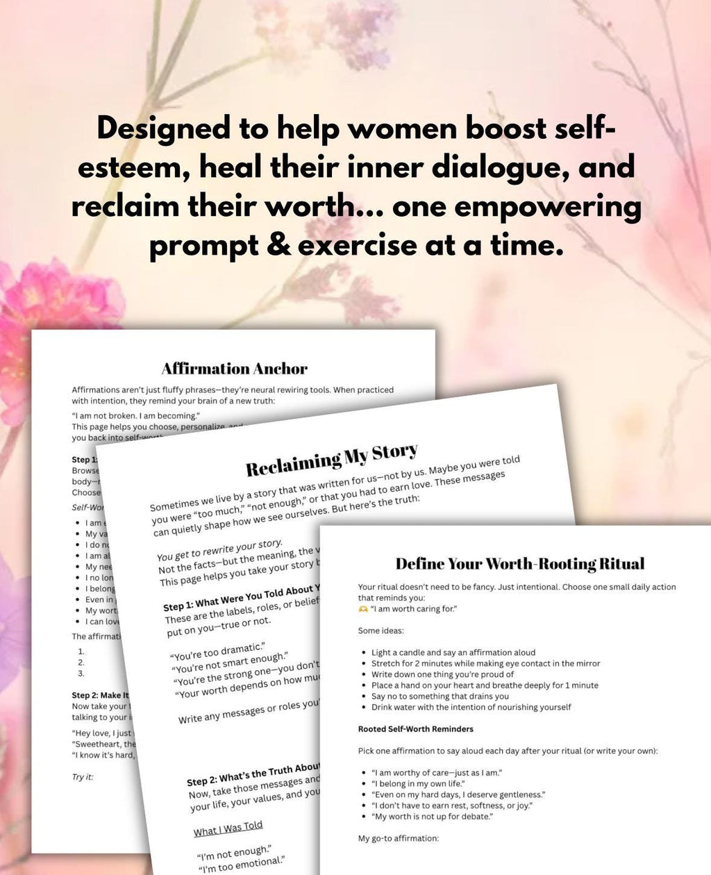 Self-Love Journal Prompts for Women: Confidence Inner Healing Build Self Esteem