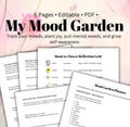 Mood Garden Emotional Self-Care Journal: Mental Health Tracker (PDF Printable)