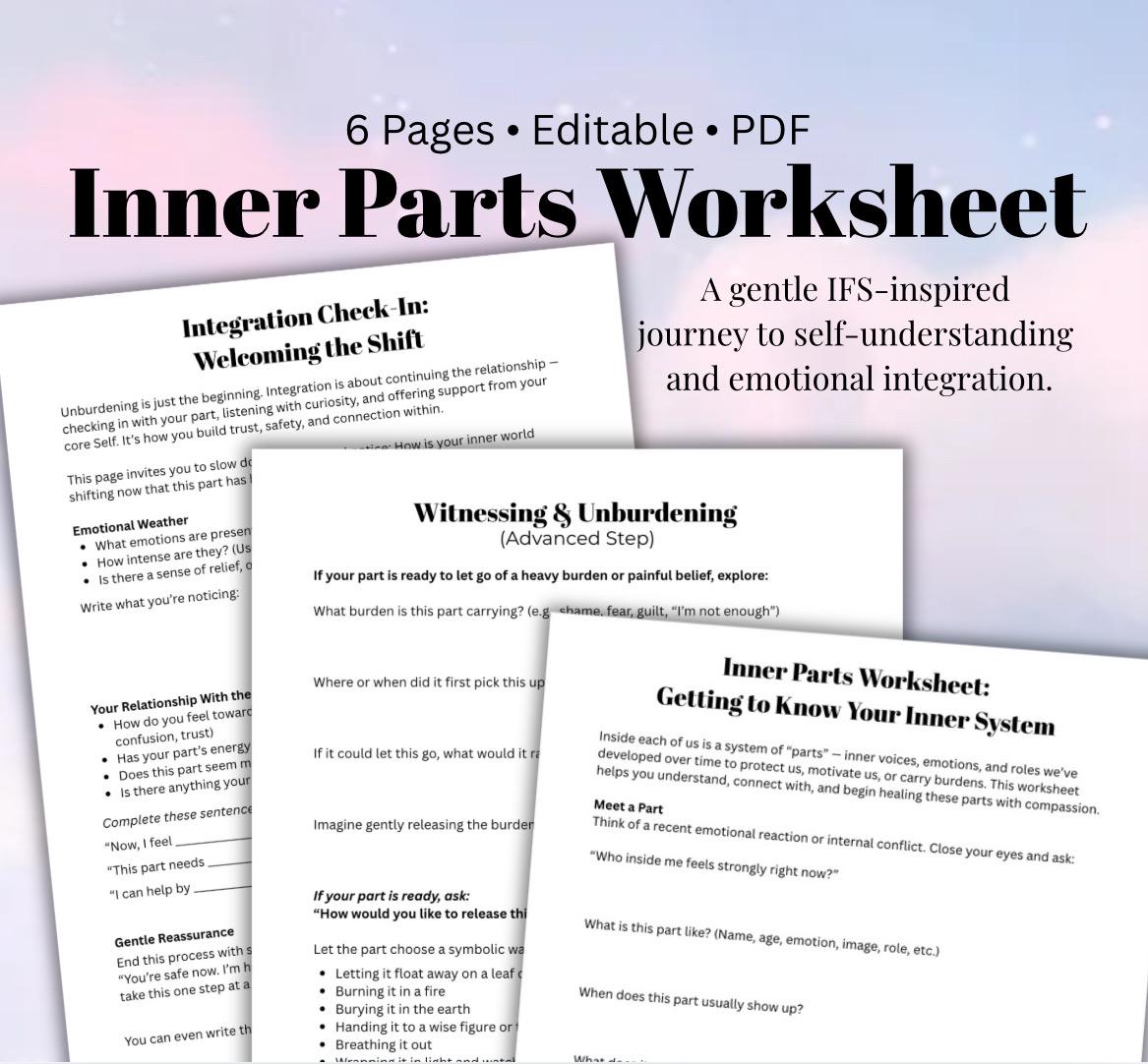 Inner Parts Work IFS Therapy Self-Discovery Healing & Emotional Integration Internal Family Systems