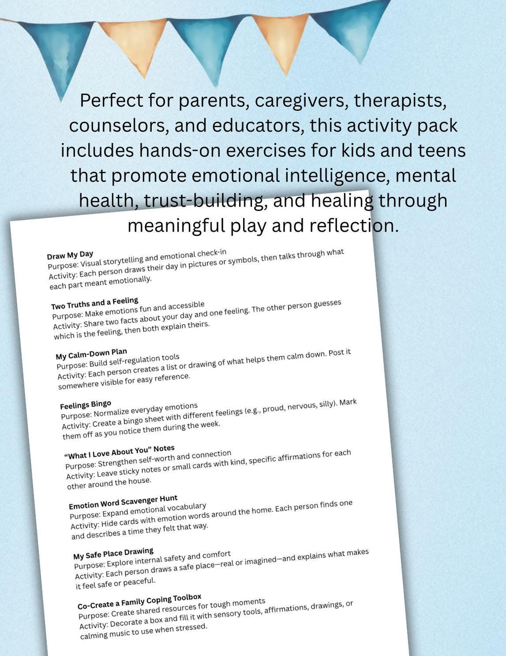 Parent-Child Therapy Activities A Resource for Families Therapist Tool At Home Family Therapeutic Ideas