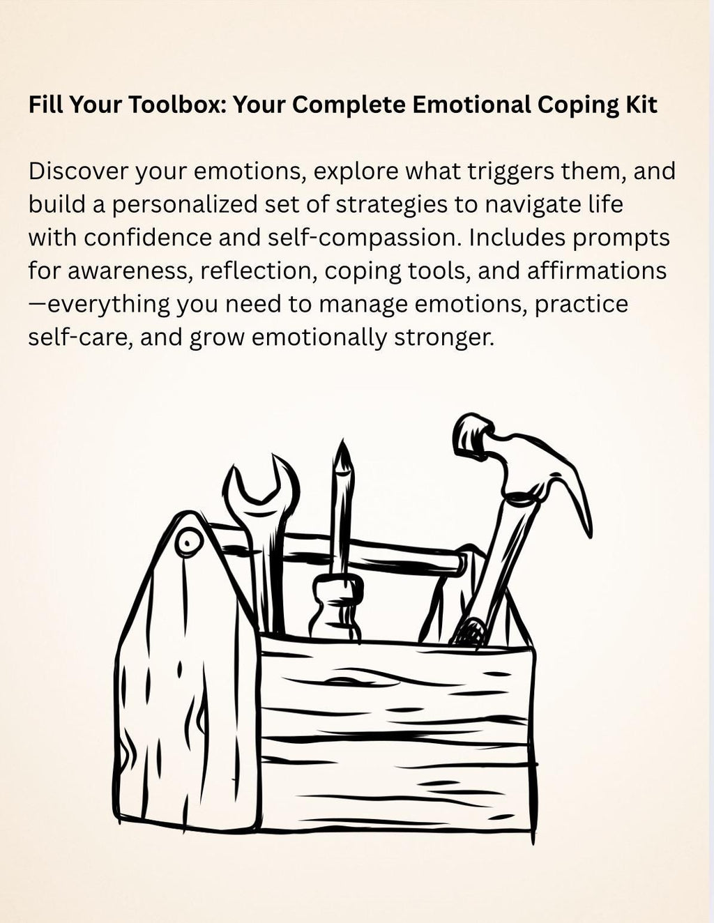 Emotional Coping Skills Worksheet, Stress & Anxiety Management (PDF)