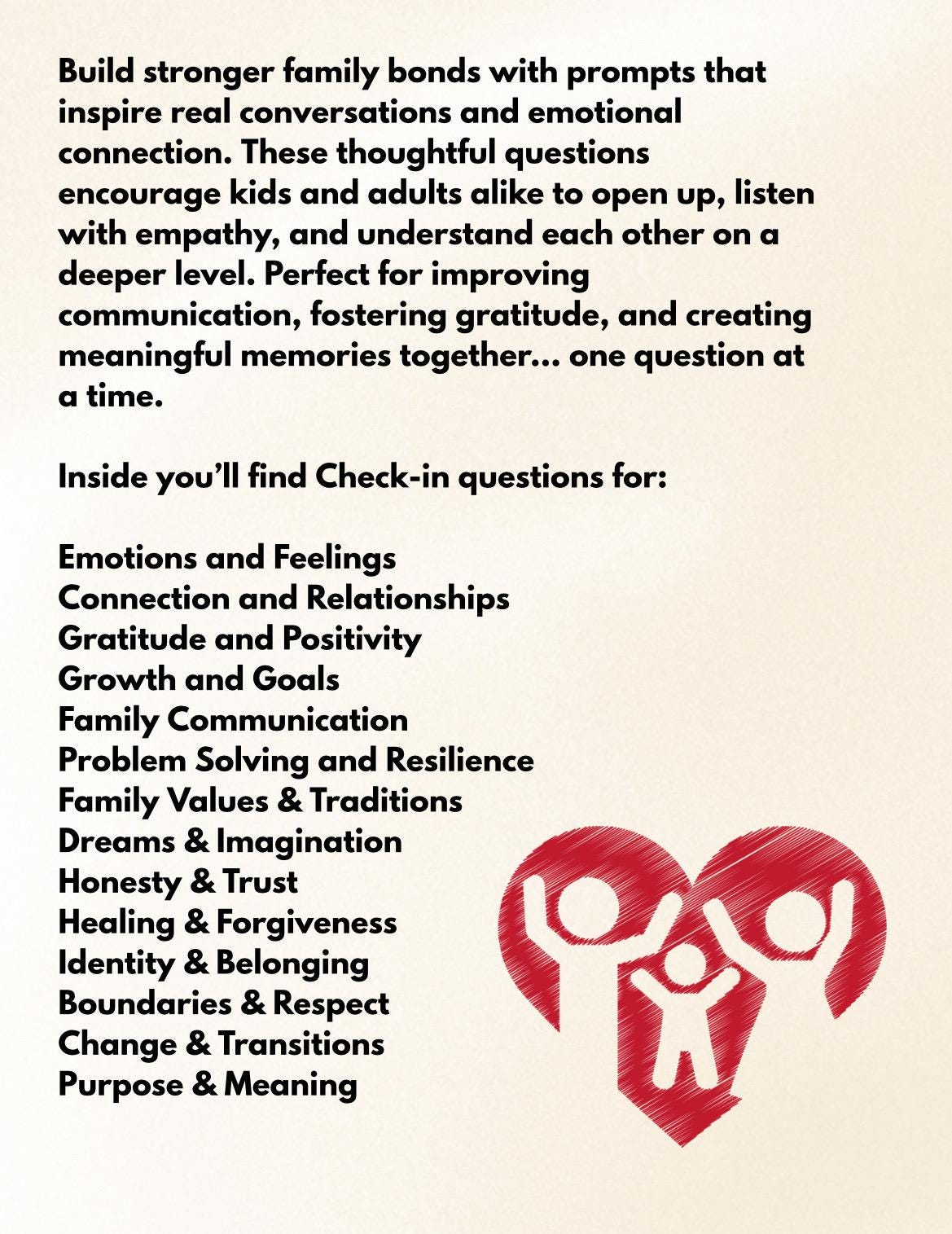 Family Connection Pack, Conversation Starters (Digital Download)