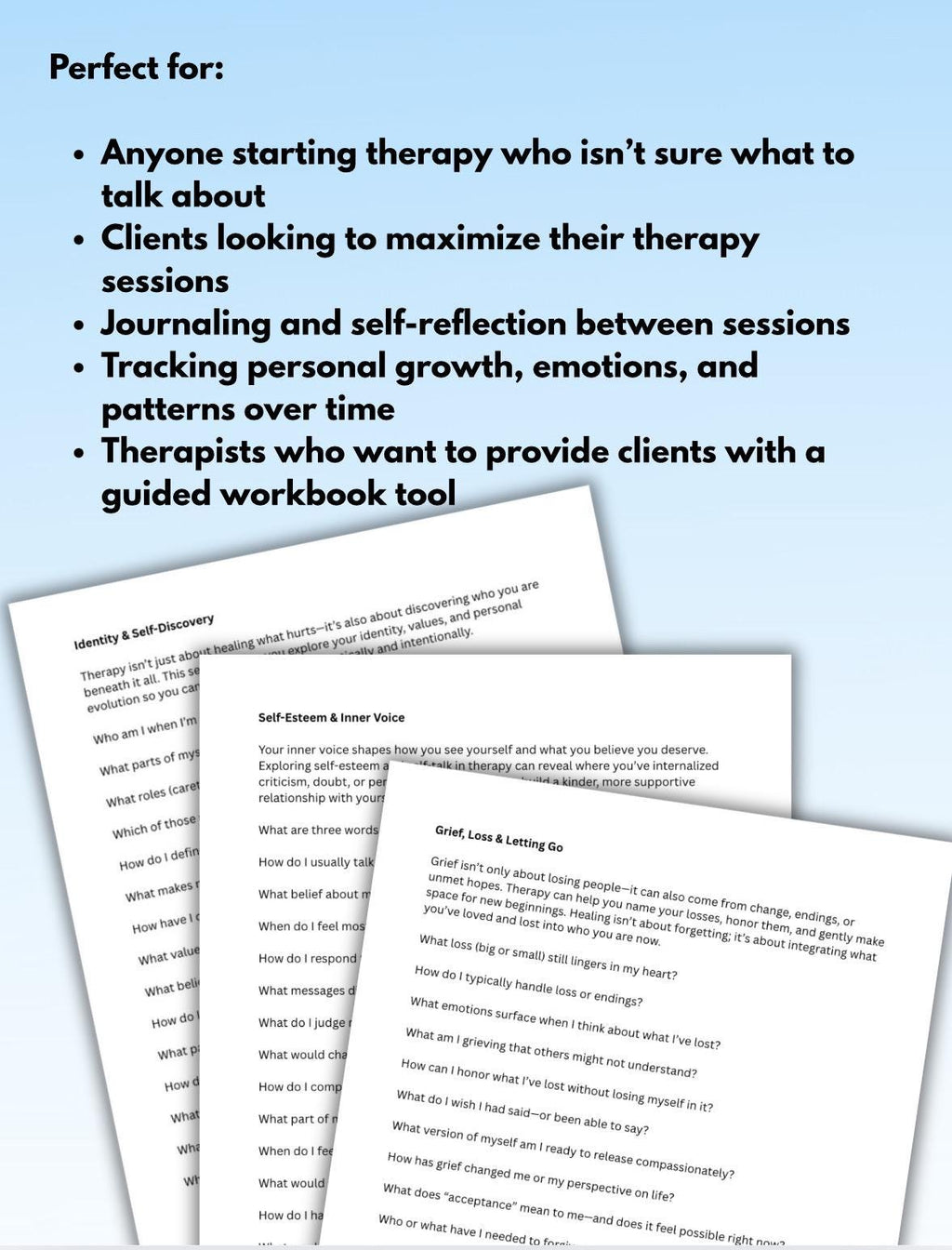 Therapy Session Preparation Things to Talk About 150+ Prompts & Reflection Questions for Self-Discovery