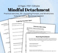 Mindful Detachment Journal Step-by-Step Exercises for Emotional Clarity  Healthy Boundaries Therapeutic Tool