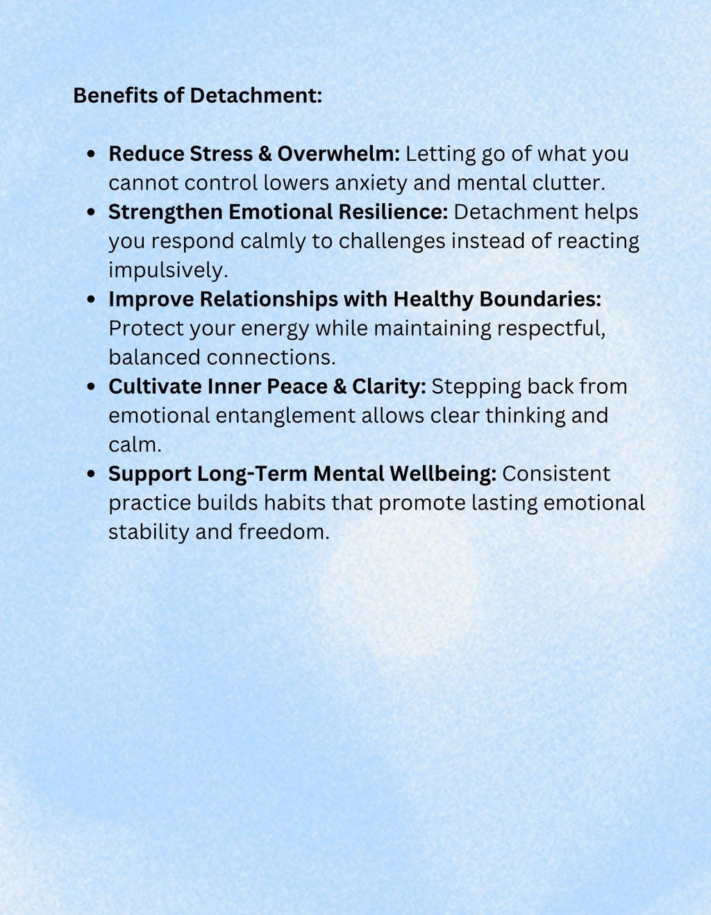 Mindful Detachment Journal Step-by-Step Exercises for Emotional Clarity  Healthy Boundaries Therapeutic Tool