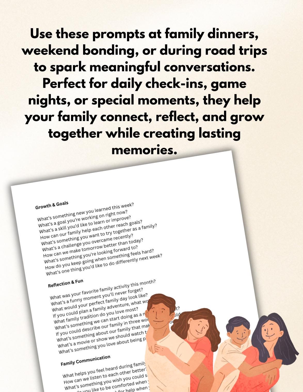 Family Connection Pack, Conversation Starters (Digital Download)