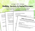 Holiday Anxiety & Stress Relief Worksheet (PDF)
