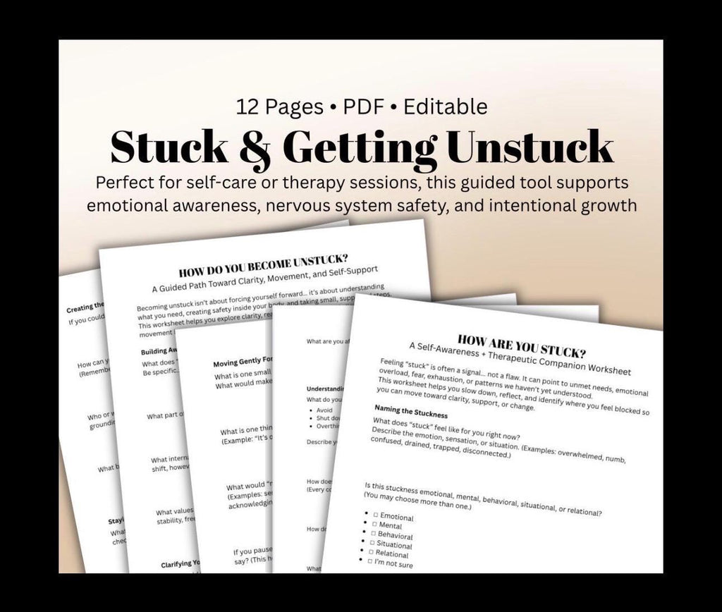 Getting Unstuck Workbook: Mental Health, Self-Care (PDF)