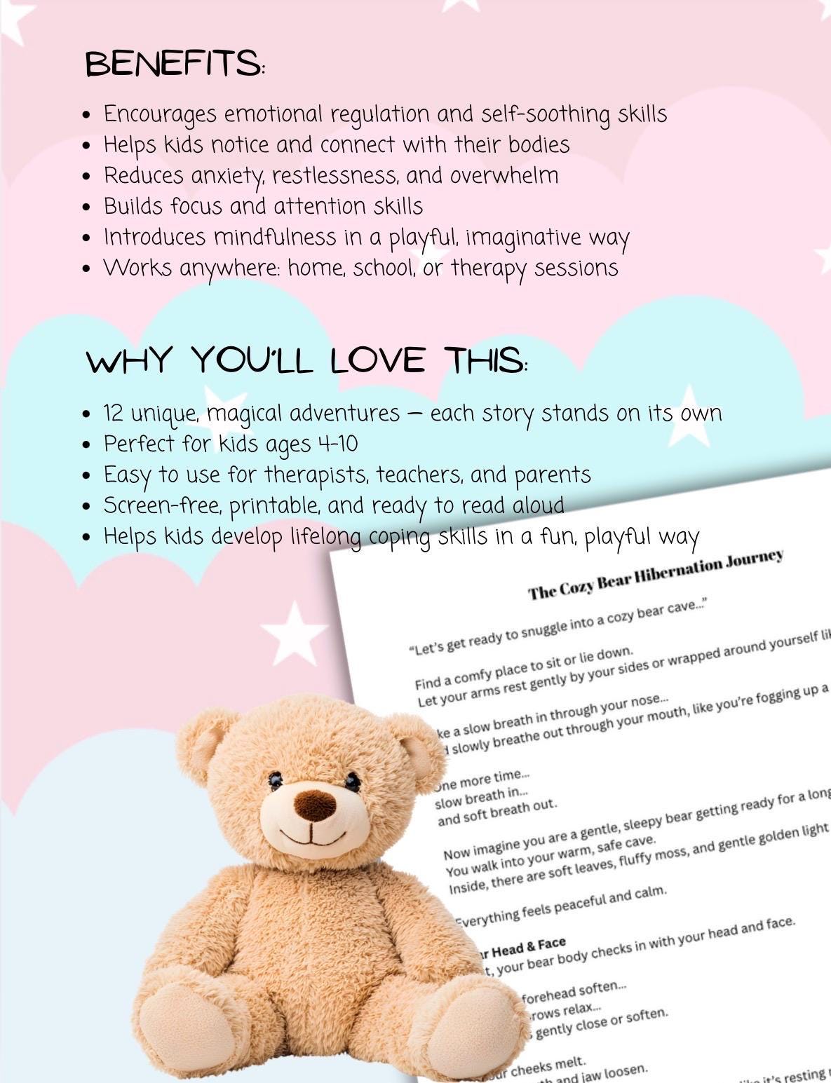 Guided Body Scan Stories for Kids: Mindfulness Adventures (Ages 4-10) (PDF, 25 Pages)