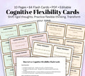 CBT Flash Cards – Cognitive Flexibility Deck for Self-Help Therapy Tool Emotional Resilience
